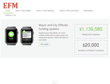 Tablet Screenshot of economicfunding.com